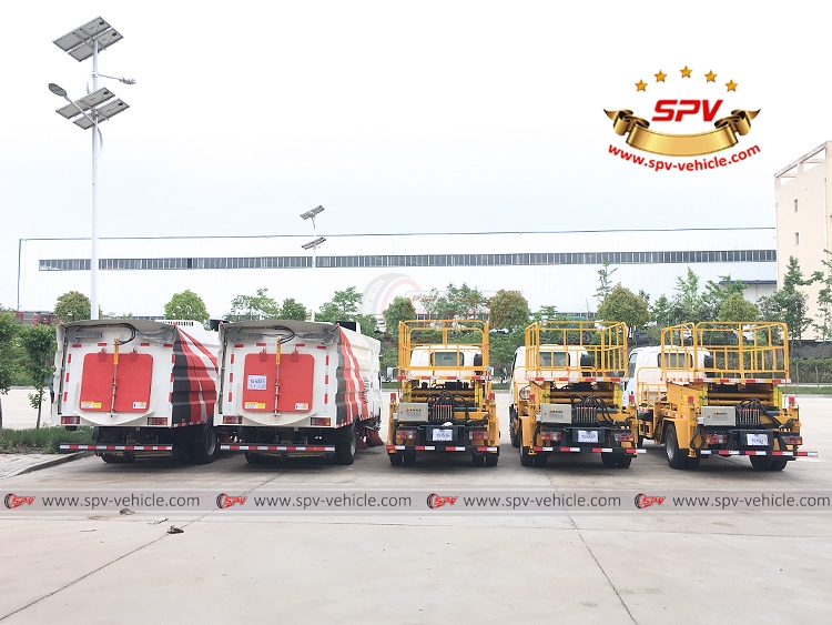 Lift Platform Truck ISUZU and Road Sweeper Truck - B